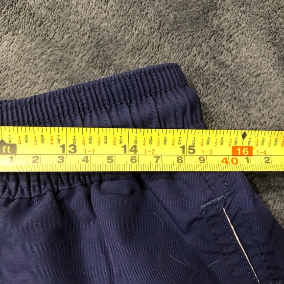 Ralph Lauren Blue and Green Striped Swim Trunks - Picture 9 of 11